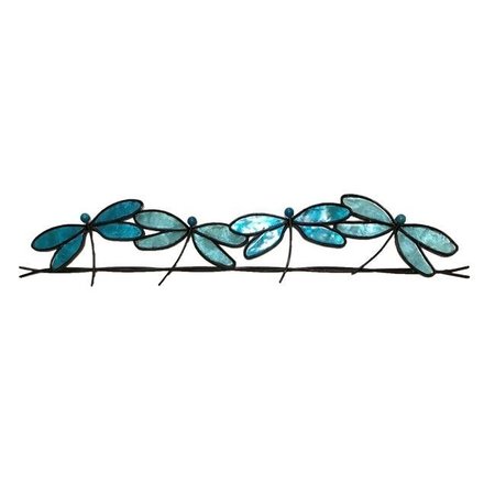 EANGEE HOME DESIGN Eangee Home Design m4004 sb Dragonflies on a Wire Wall Decor; Sea Blue m4004 sb